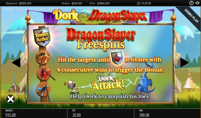 Dork the Dragon Slayer by Free Slots 247