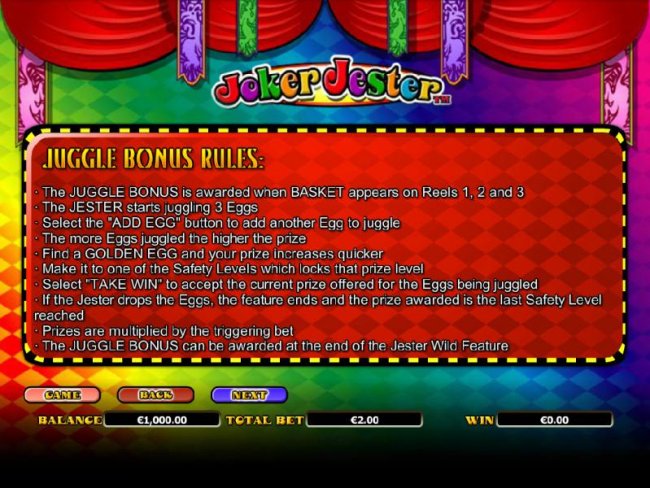 Free Slots 247 - juggle bonus rules