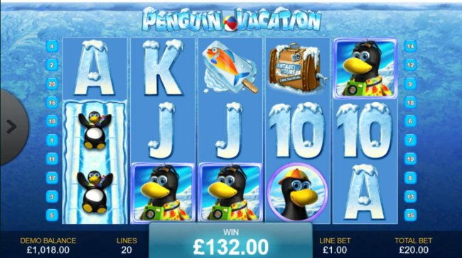 Free Slots 247 - Staked wild symbols on reel 1 triggers a 132.00 big win.