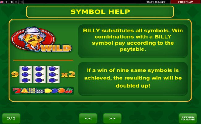 Free Slots 247 image of Billy's Game