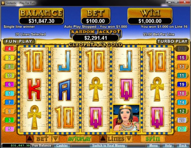 Free Slots 247 image of Cleopatra's Gold