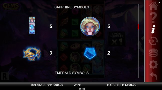 Sapphire Symbols by Free Slots 247