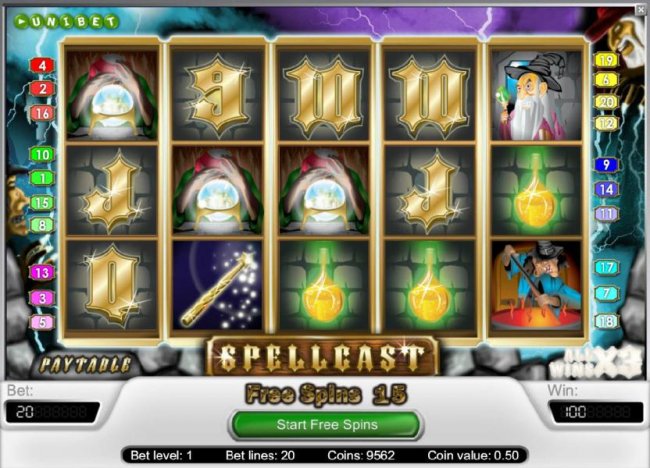 free spins feature triggered by three scatter symbols and 15 free spins awarded - Free Slots 247