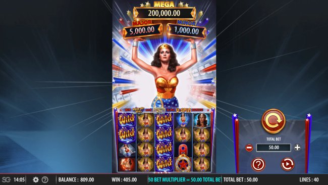 Wonder Woman Bullets and Bracelets by Free Slots 247