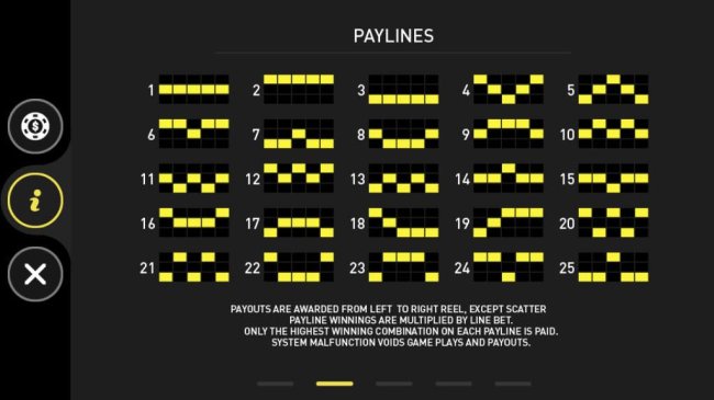 Paylines 1-25 - Free Slots 247