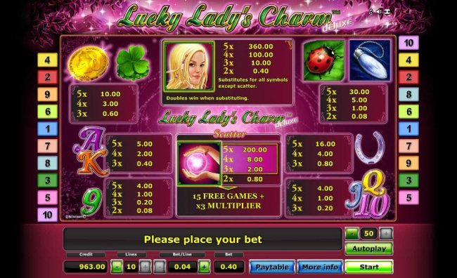 Free Slots 247 image of Lucky Lady's Charm Deluxe