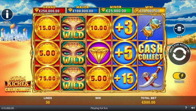 Sahara Riches Cash Connect by Free Slots 247
