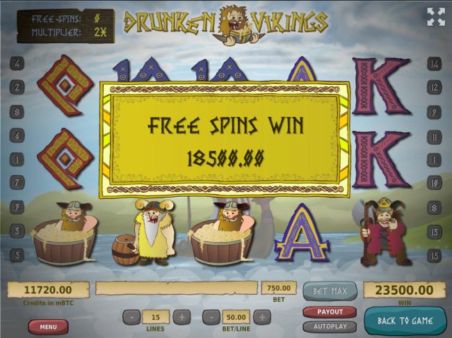 Free Spins feature pays out a total of 18,500.00! - Free Slots 247