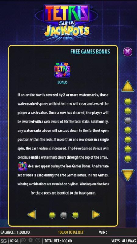 Tetris Super Jackpots by Free Slots 247