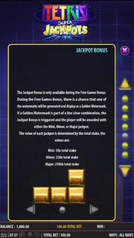 Images of Tetris Super Jackpots