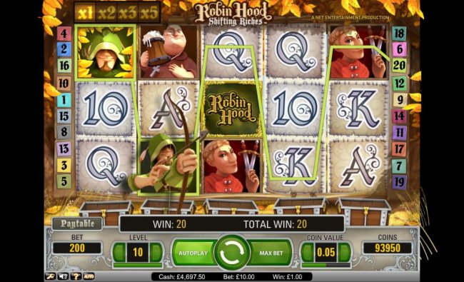 Robin Hood Shifting Riches 220 credit jackpot win - Free Slots 247