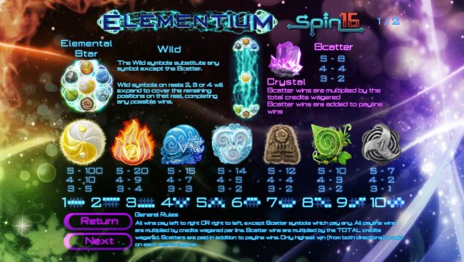 Elementium Spin 16 screenshot