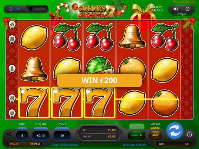 Golden 7 Christmas by Free Slots 247