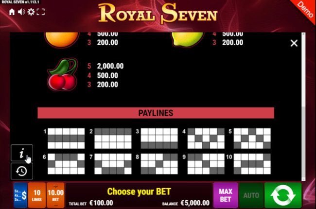 Free Slots 247 image of Royal Seven