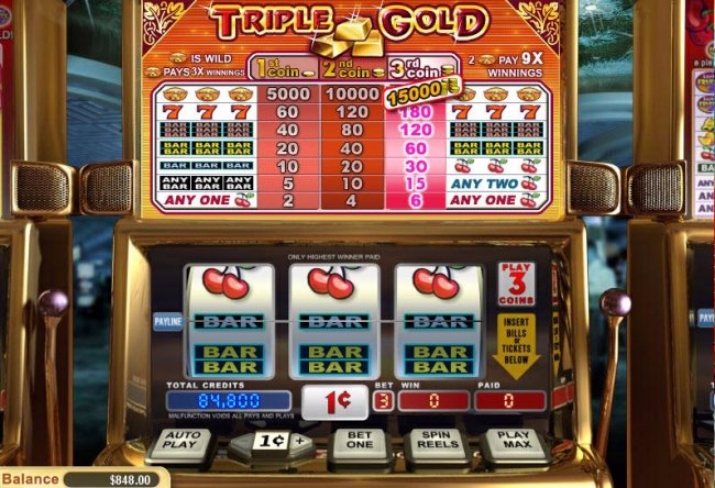 Free Slots 247 image of Triple Gold