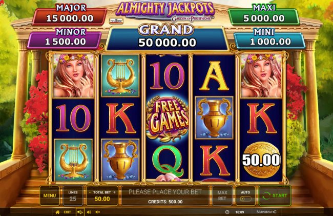 almighty jackpots garden of persephone slot machines online zdarma