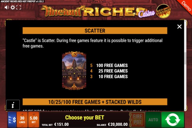 Images of Ancient Riches Casino Firepot