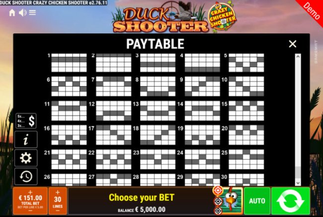 Paylines 1-30 - Free Slots 247