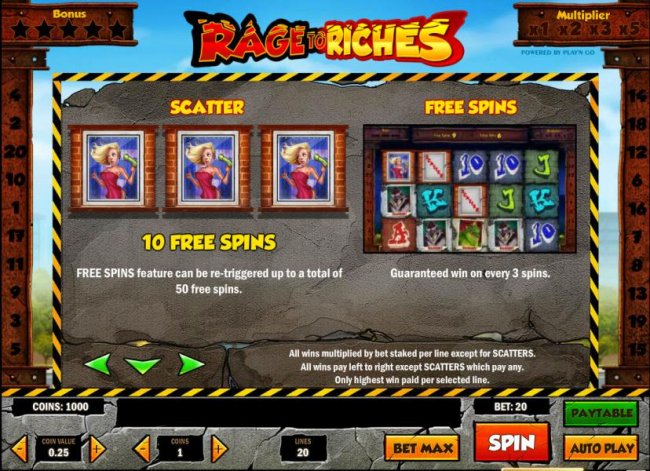 Free Slots 247 image of Rage to Riches
