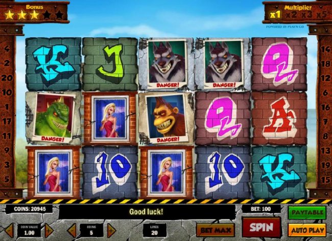 Free Slots 247 - Three scatter symbols trigger free spin feature.