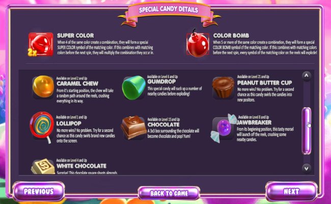 Free Slots 247 - Special Candy Details - continued