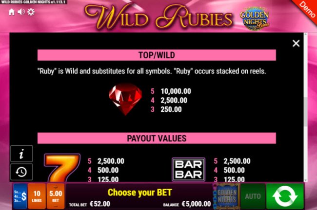 Free Slots 247 image of Wild Rubies Golden Nights Bonus