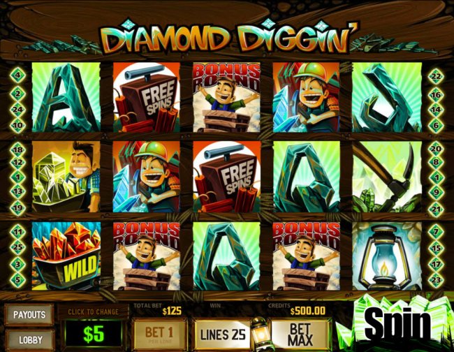 Diamond Diggin' by Free Slots 247