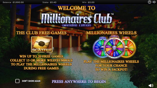 Free Slots 247 image of Millionaires Club Diamond Edition