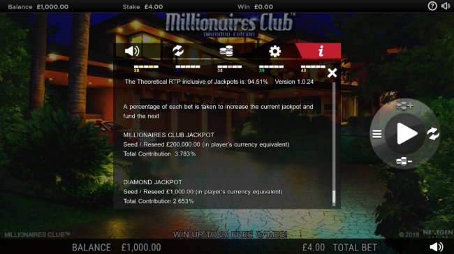 Images of Millionaires Club Diamond Edition
