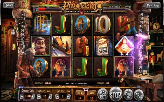 Free Slots 247 - Enteriing Real Boy Mode after coollecting 5 pinocchio symbols