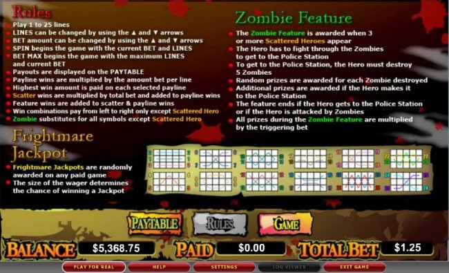 Zone of the Zombies by Free Slots 247