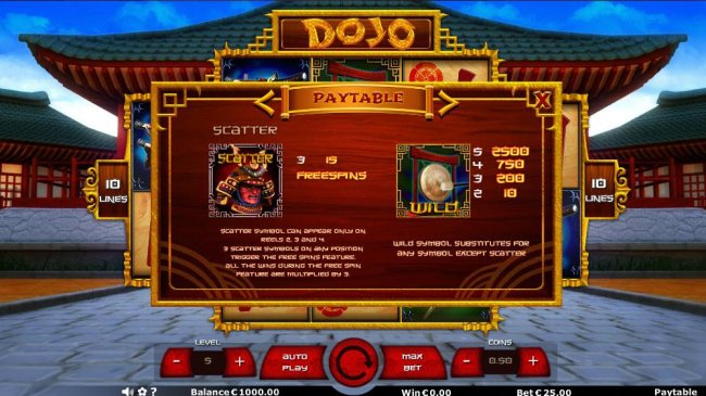 Free Slots 247 image of Dojo