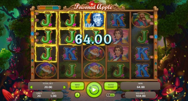 Free Slots 247 - Jack symbols combine with mirror wild symbol triggering a 64.00 pay out.