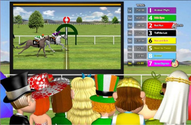 the number 1 horse finishes the race first by Free Slots 247