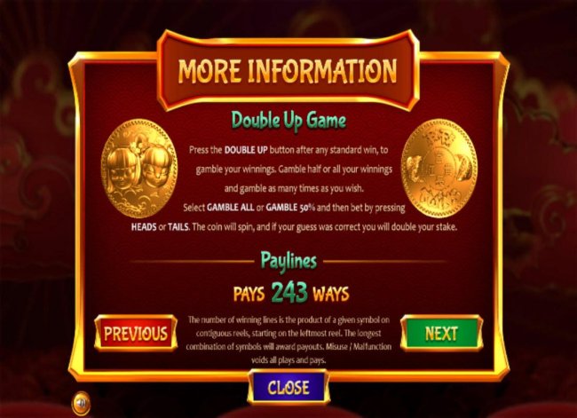 Double Up Gamble Feature Rules by Free Slots 247