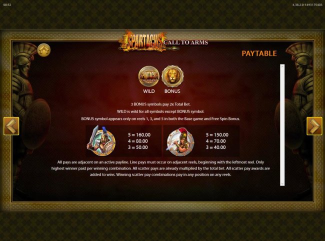 Free Slots 247 image of Spartacus Call to Arms