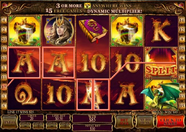 dragon split feature triggers a $85 jackpot by Free Slots 247