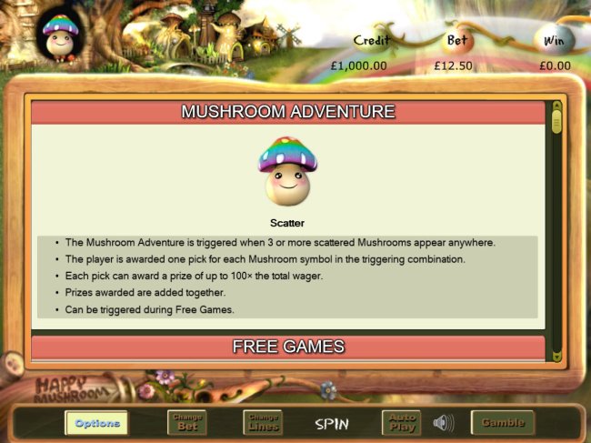 Happy Mushroom screenshot