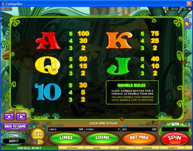 Free Slots 247 - Low value game symbols paytable
