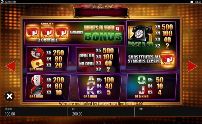 Deal or No Deal What's In Your Box screenshot