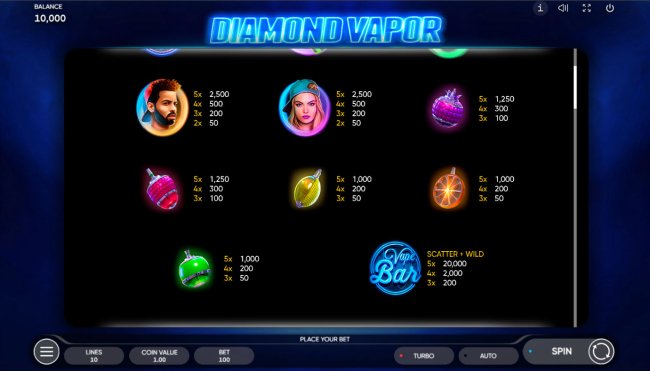 Diamond Vapor by Free Slots 247