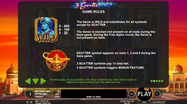 Free Slots 247 image of 3 Genie Wishes