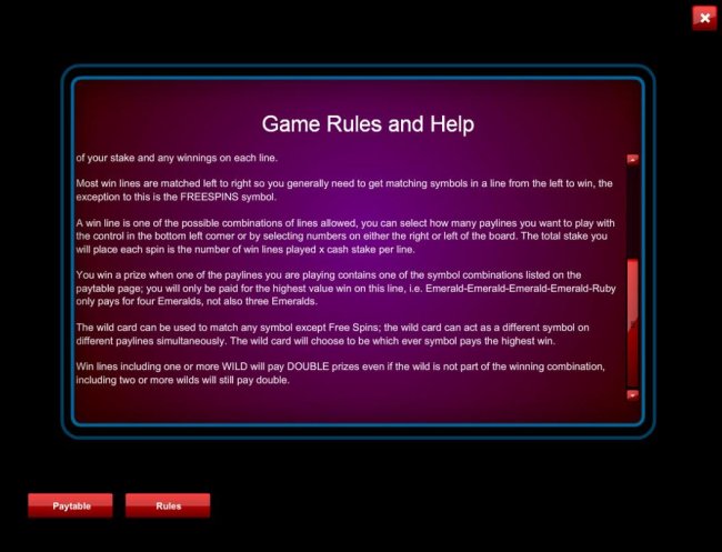 General Game Rules - Continued by Casino Bonus Lister