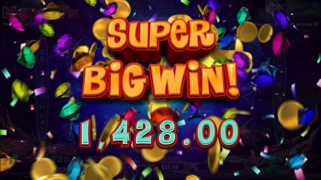 A Super Big Win 1,428.00 awarded. - Free Slots 247