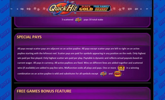 special pays - Free Slots 247