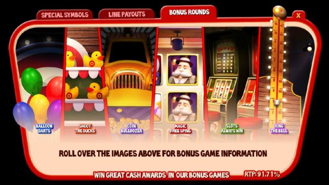 Free Slots 247 - five bonus games to choose from