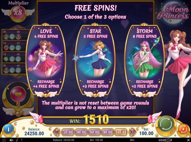 Clearing the game board of all symbols will trigger the free spins bonus feature by Free Slots 247