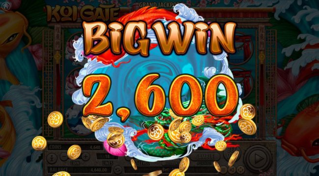 A 2,600 Big Win is triggered. by Free Slots 247
