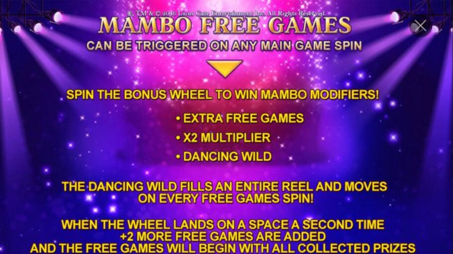 Mambo Free Games can be triggered on any main game spin. - Free Slots 247
