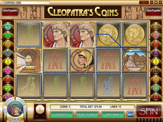 Images of Cleopatra's Coins